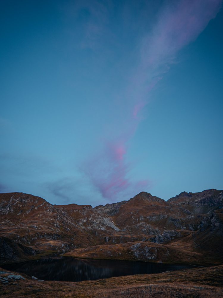 Laghi Palasinaz all'alba